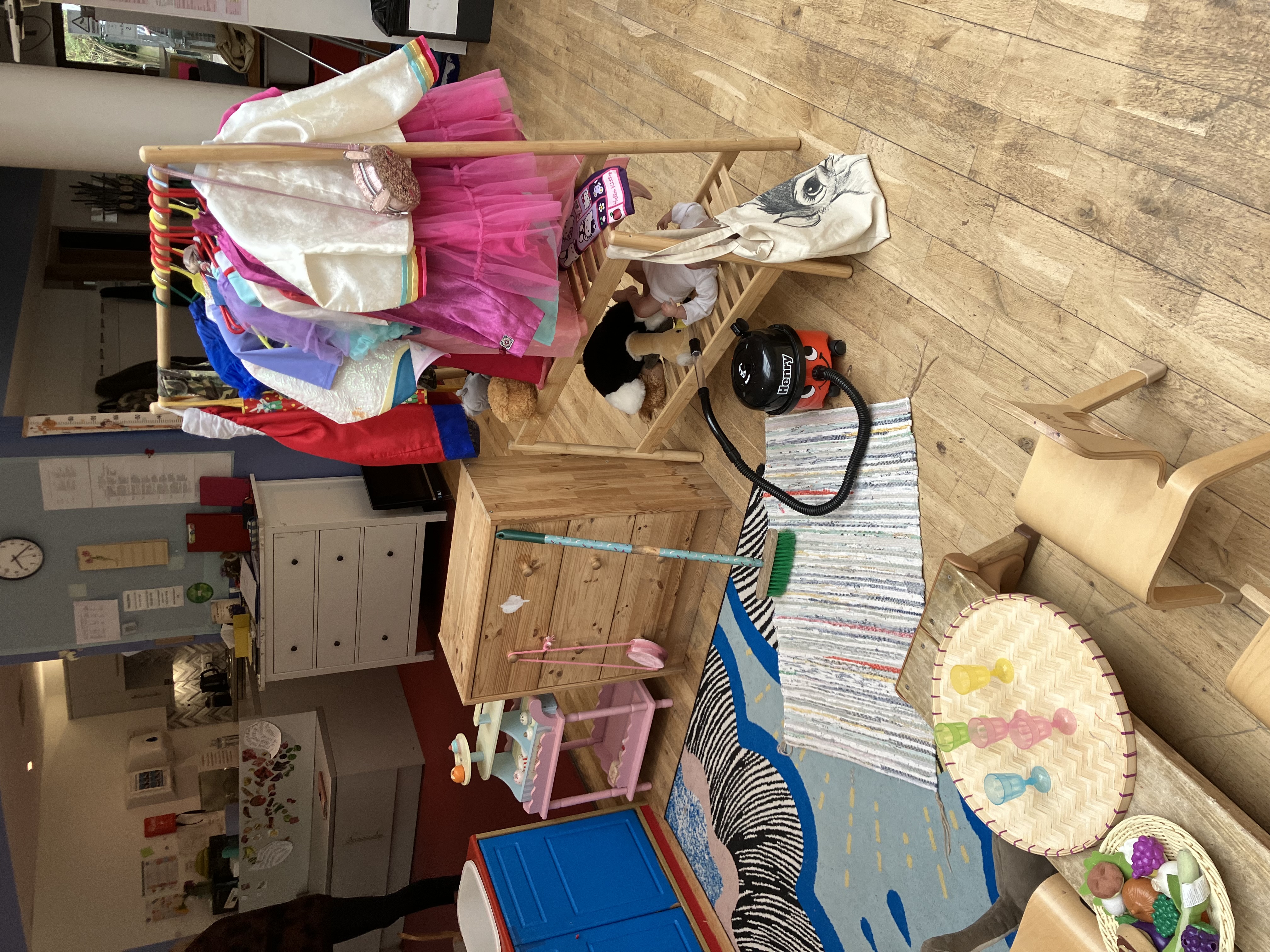 Role play and dressing-up area at Greenbank Preschool